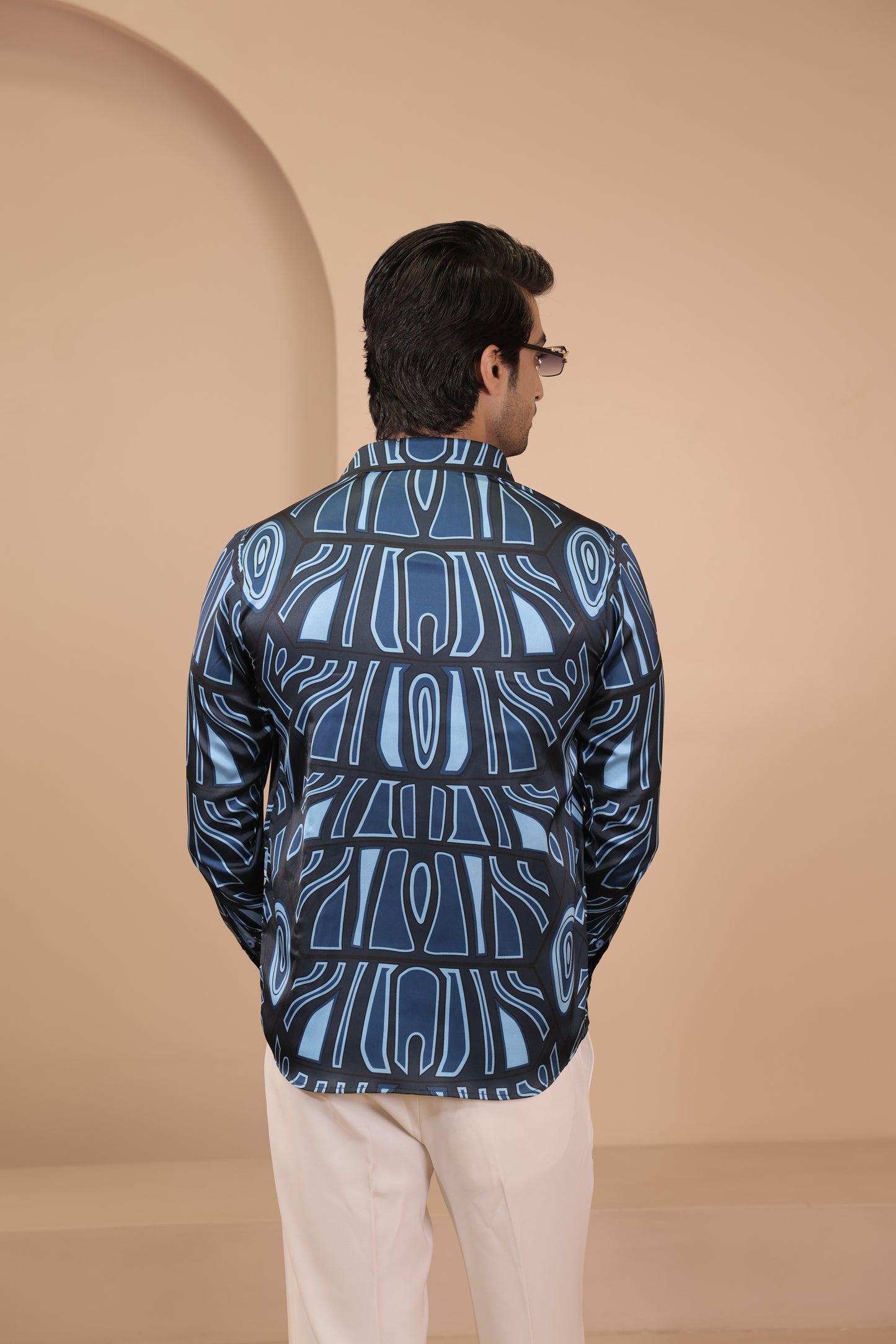 Abstract dual face shirt