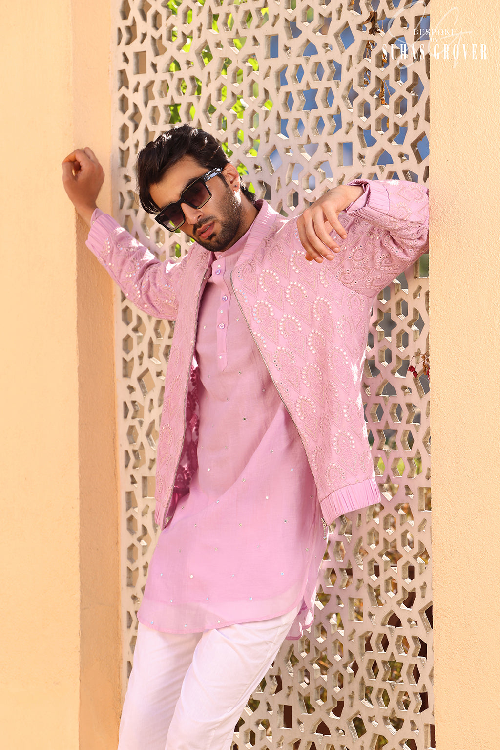 LILAC ZIPPER JACKET SET