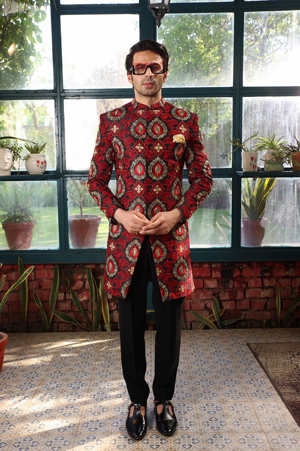 MAROON INDOWESTERN SET