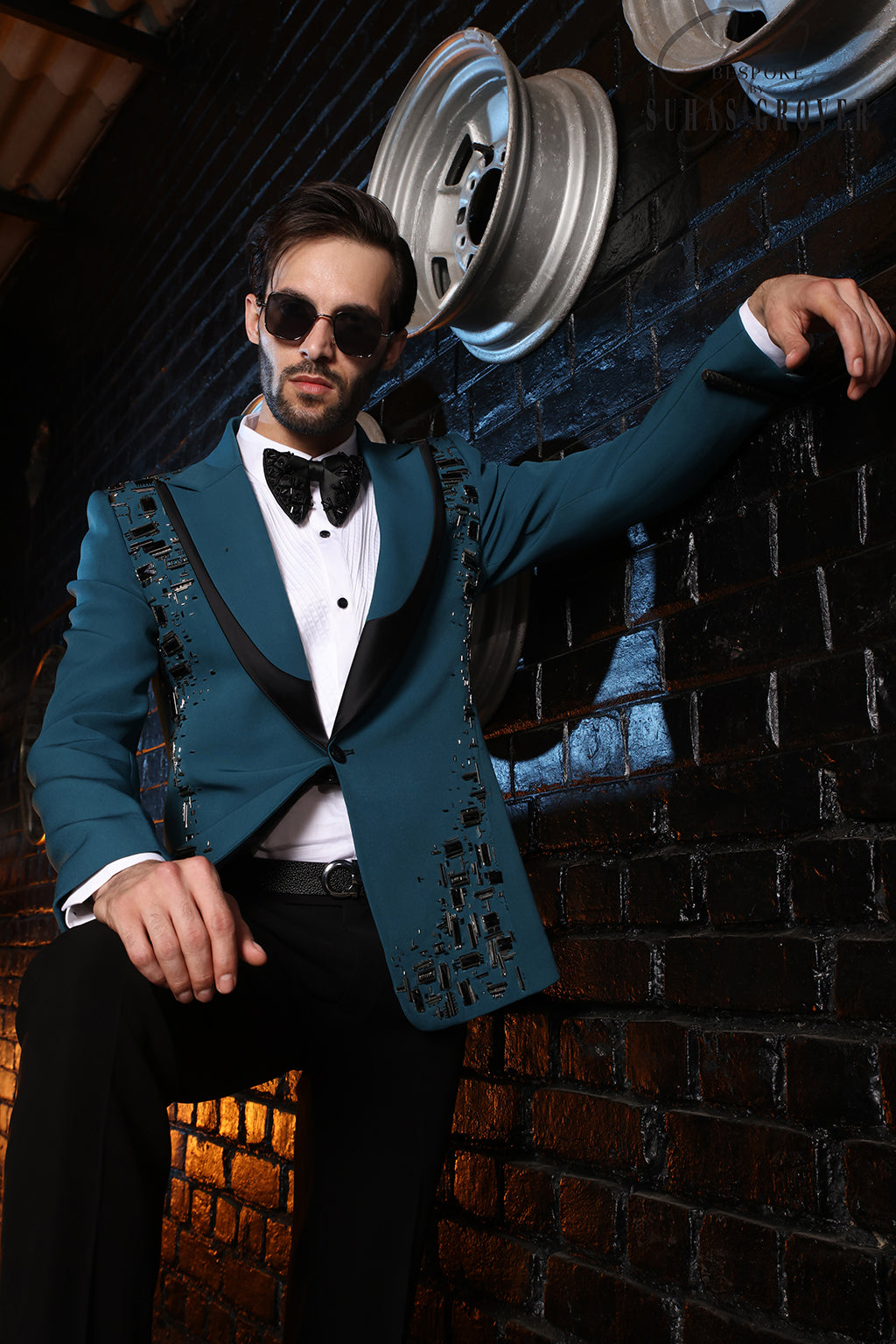 TEEL GREEN MOTHERBOARD TUXEDO SET