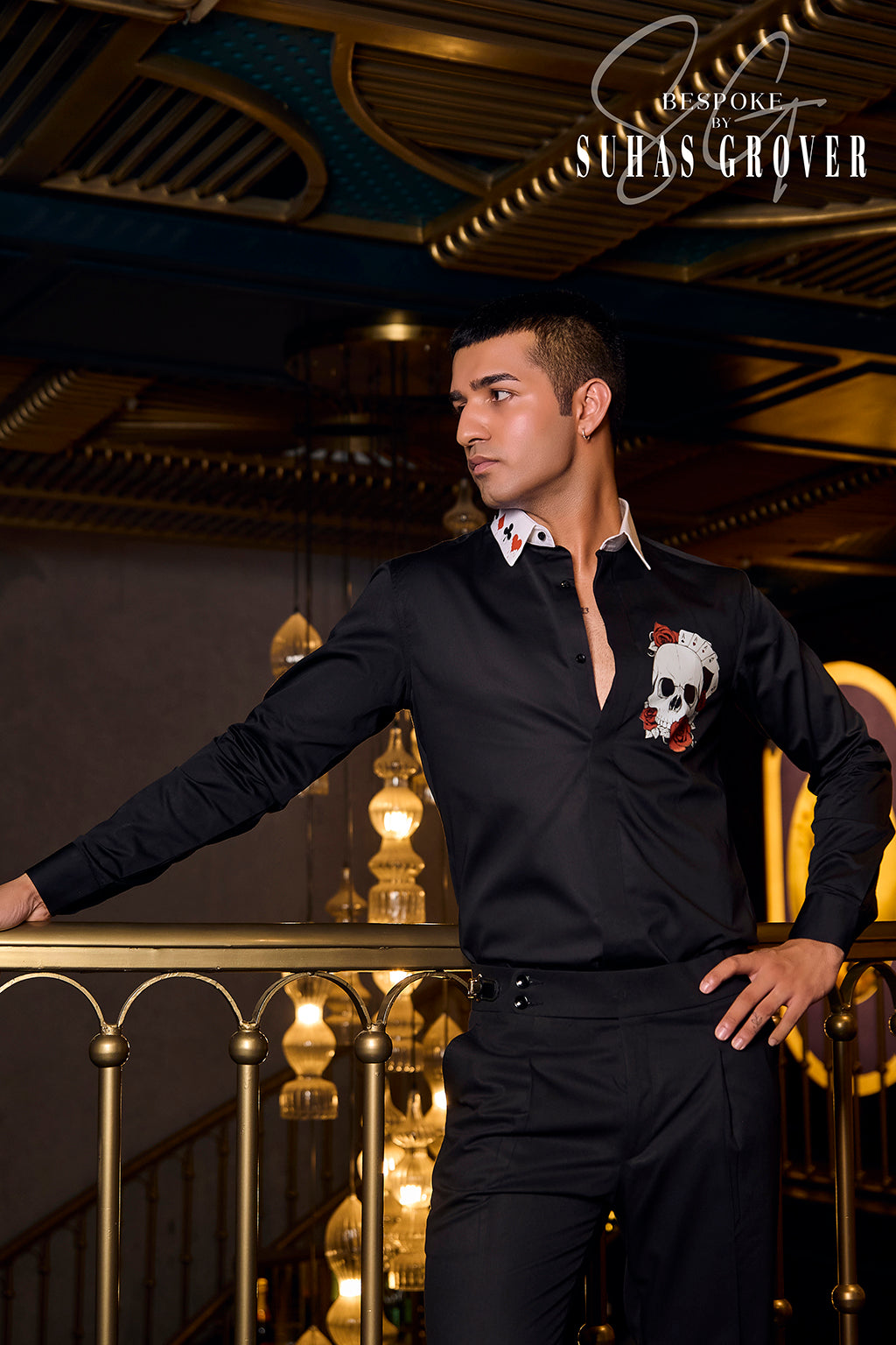 BLACK PLAYING CARD SHIRT