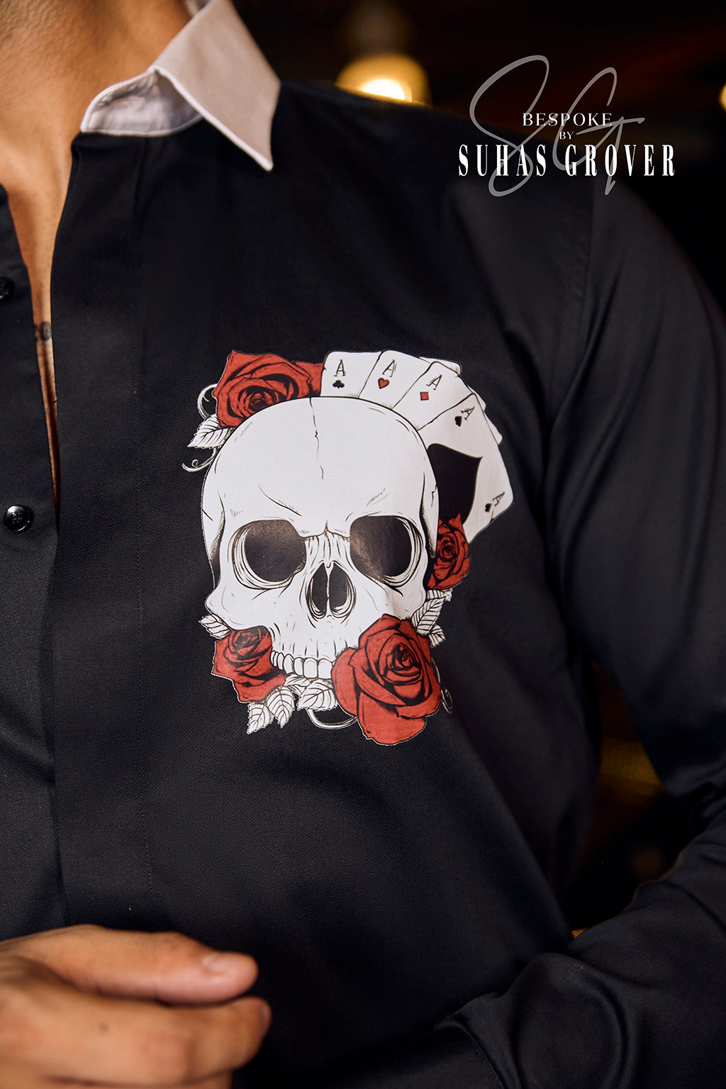 BLACK PLAYING CARD SHIRT