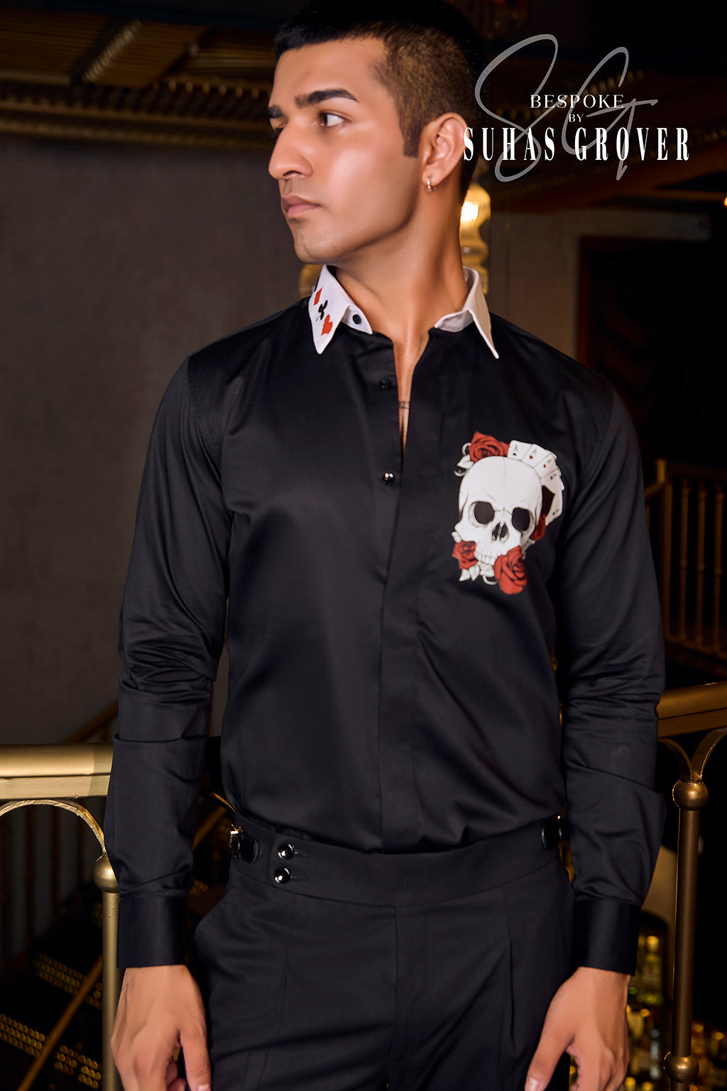 BLACK PLAYING CARD SHIRT