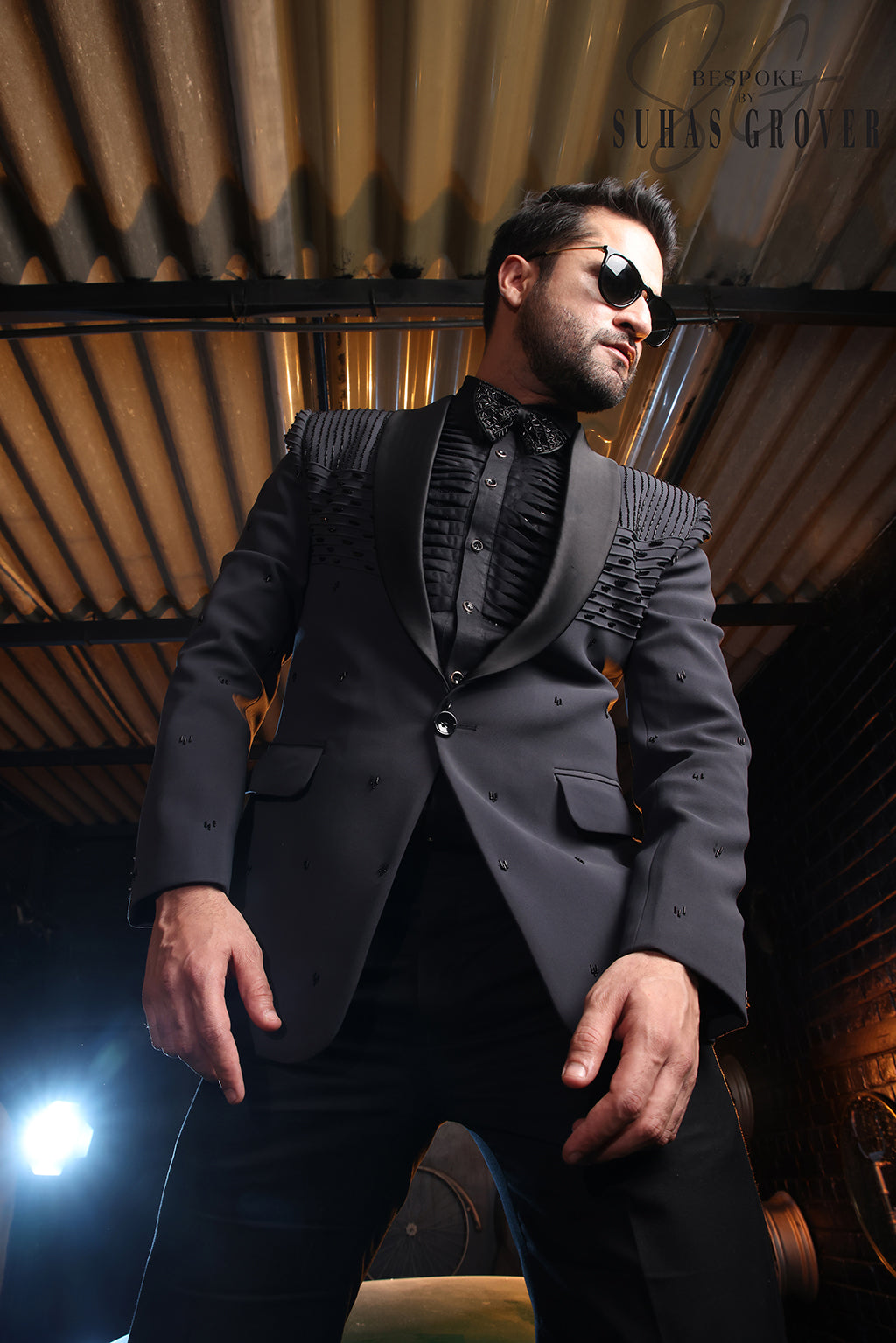CHARCOAL GREY TUXEDO SET