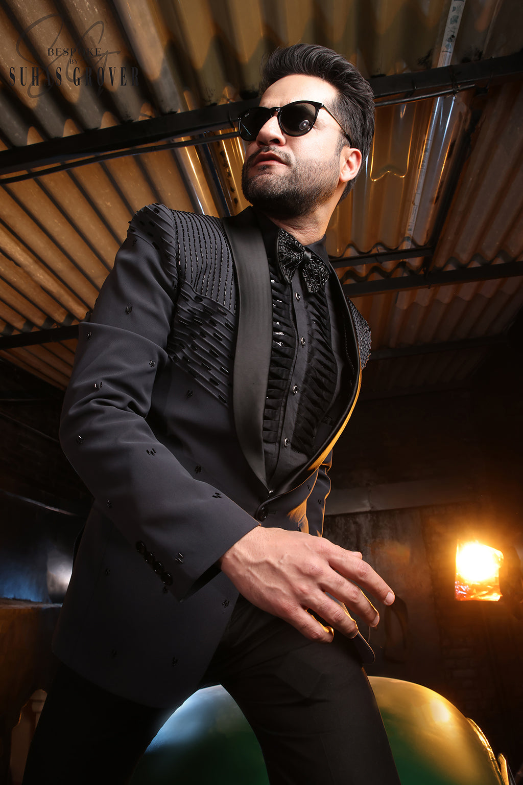 CHARCOAL GREY TUXEDO SET