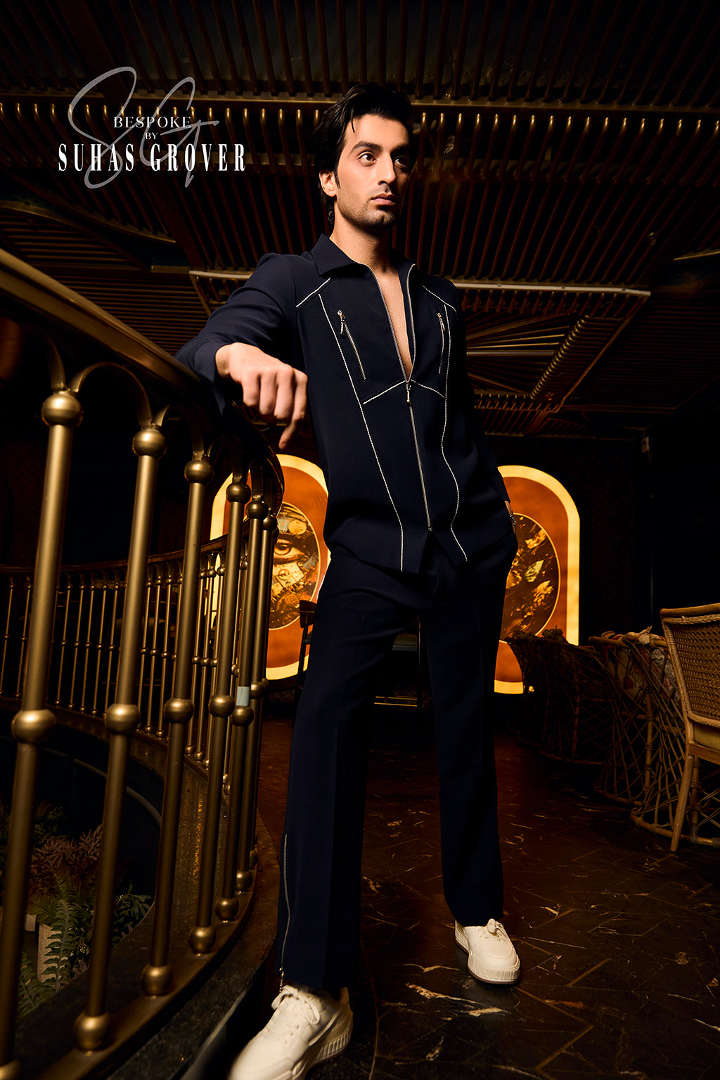 BLUE ZIPPER CORD SET