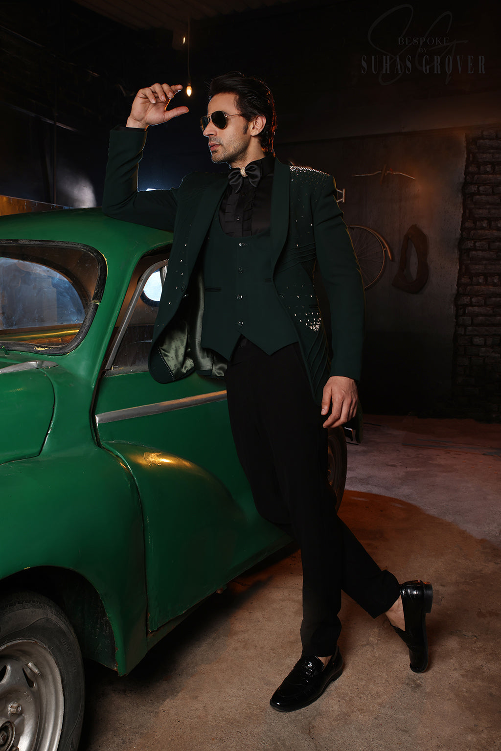 GREEN CUT DANA TUXEDO SET
