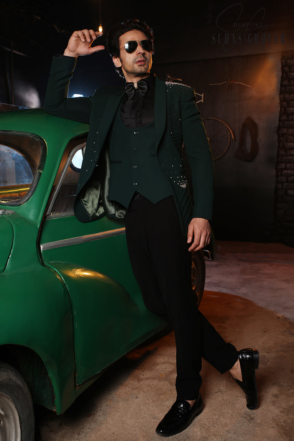 GREEN CUT DANA TUXEDO SET