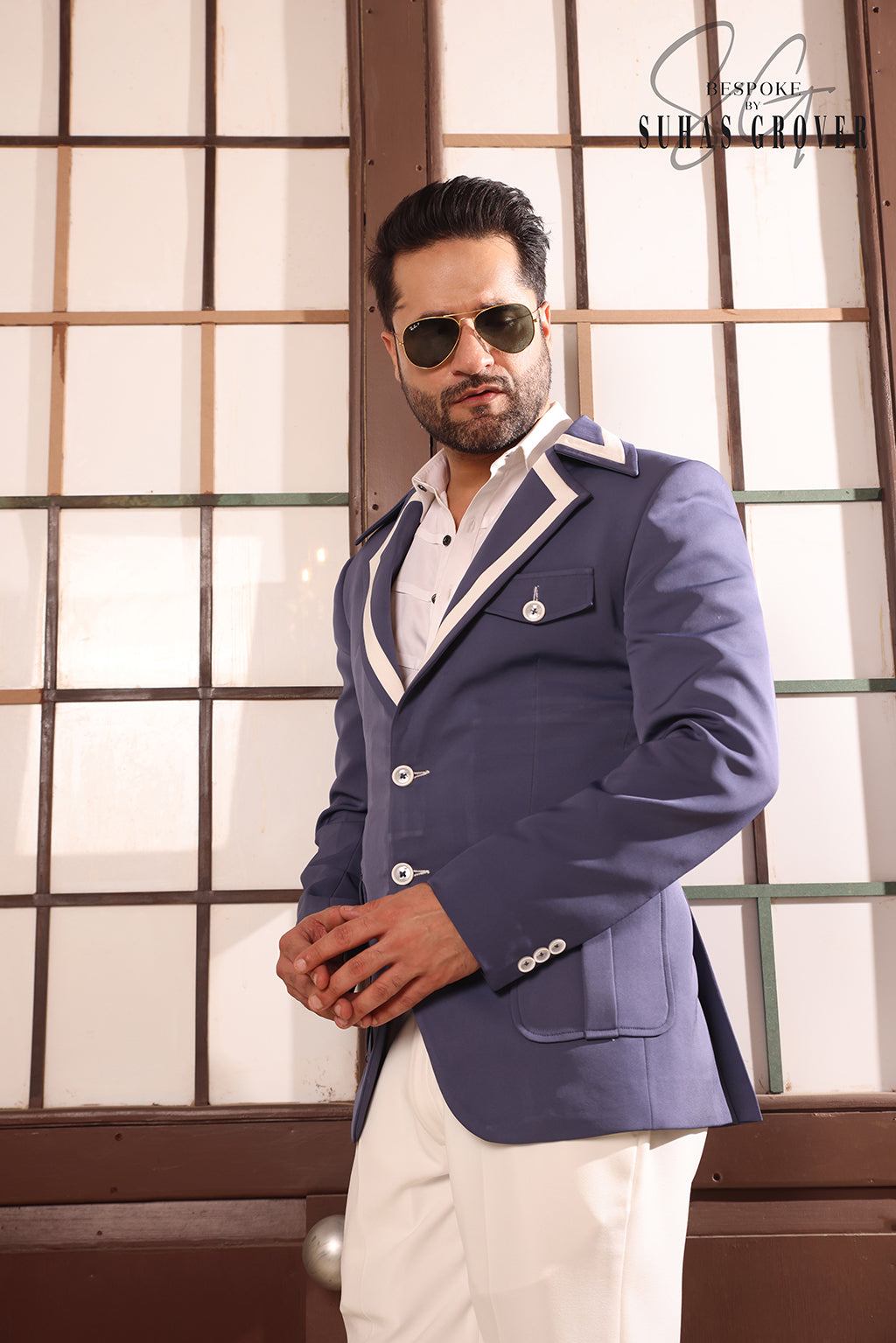 Teel grey casual blazer