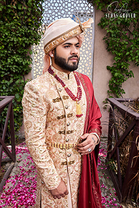 PEACH CS SHERWANI SET
