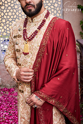 PEACH CS SHERWANI SET
