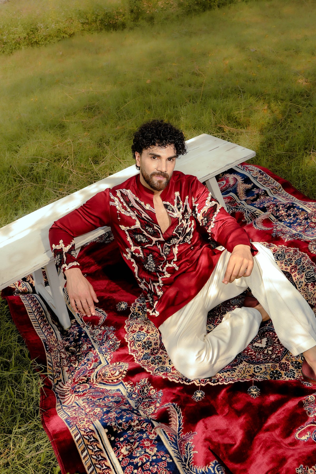 Tyohaar Red kurta set
