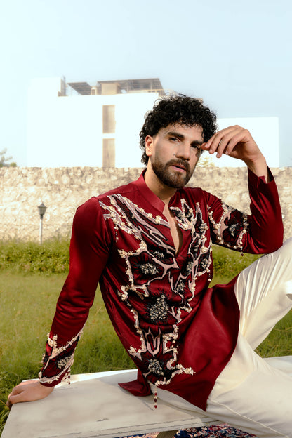 Tyohaar Red kurta set