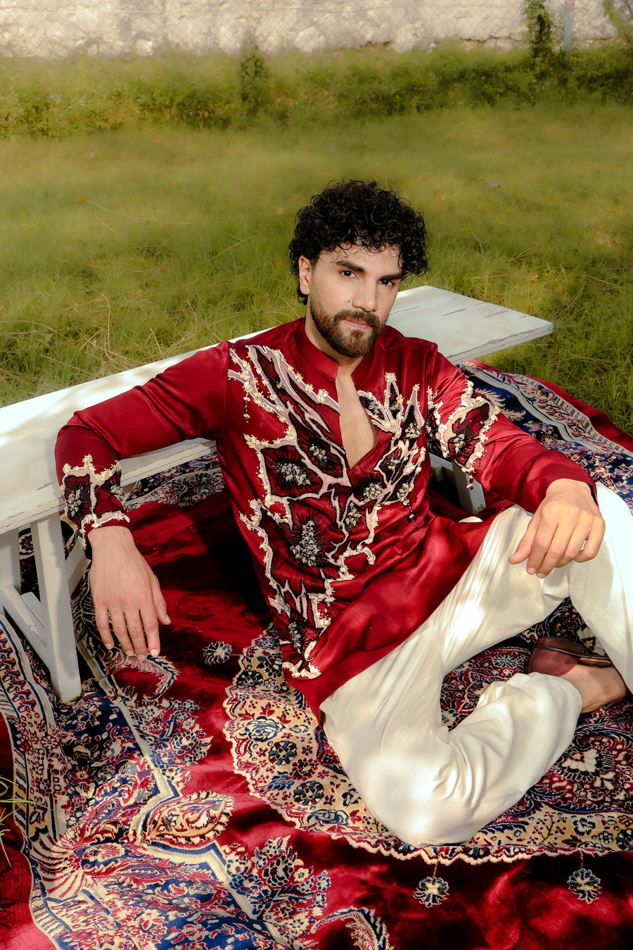 Tyohaar Red kurta set