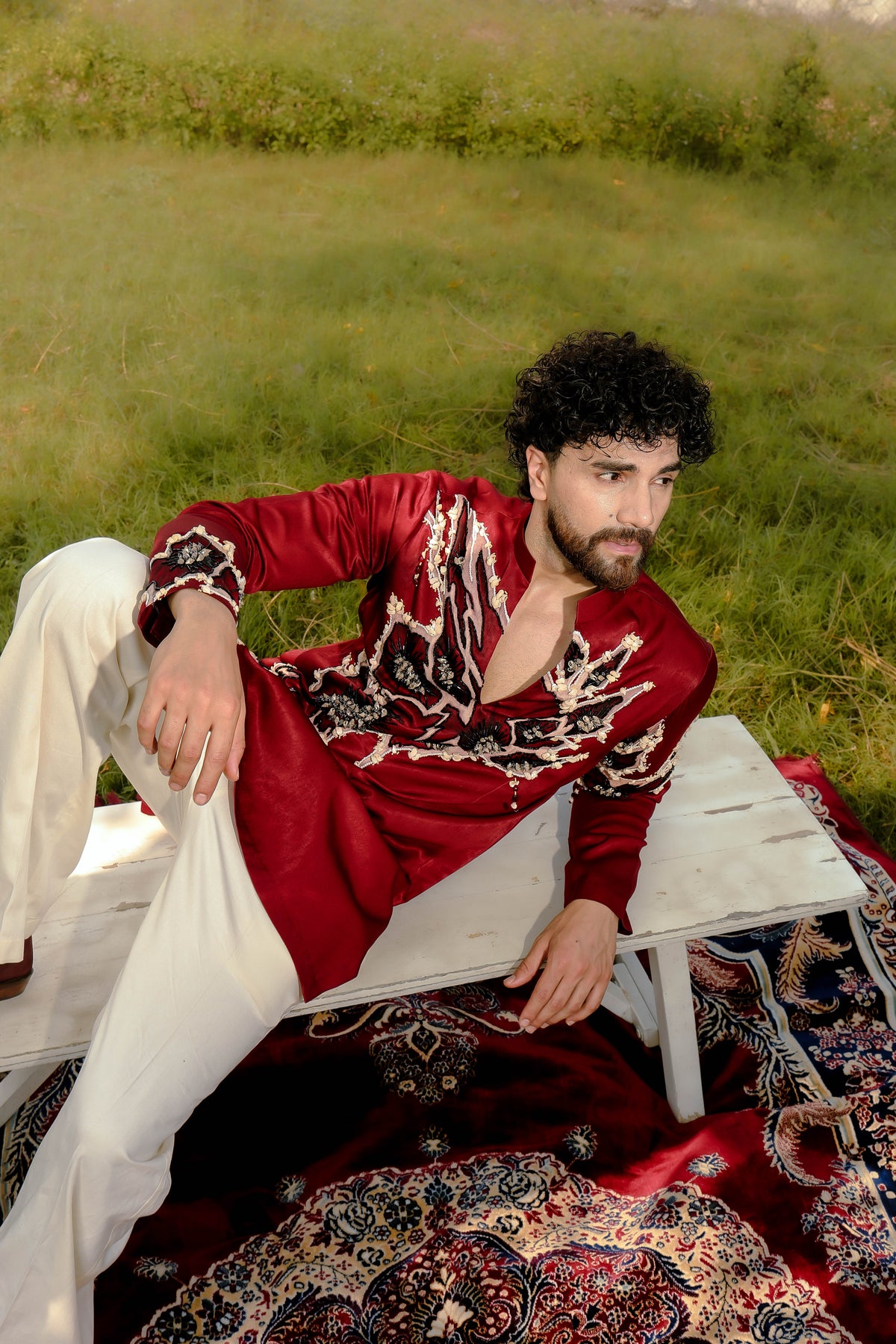 Tyohaar Red kurta set