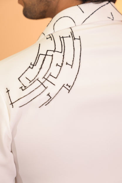 White mechanical shirt