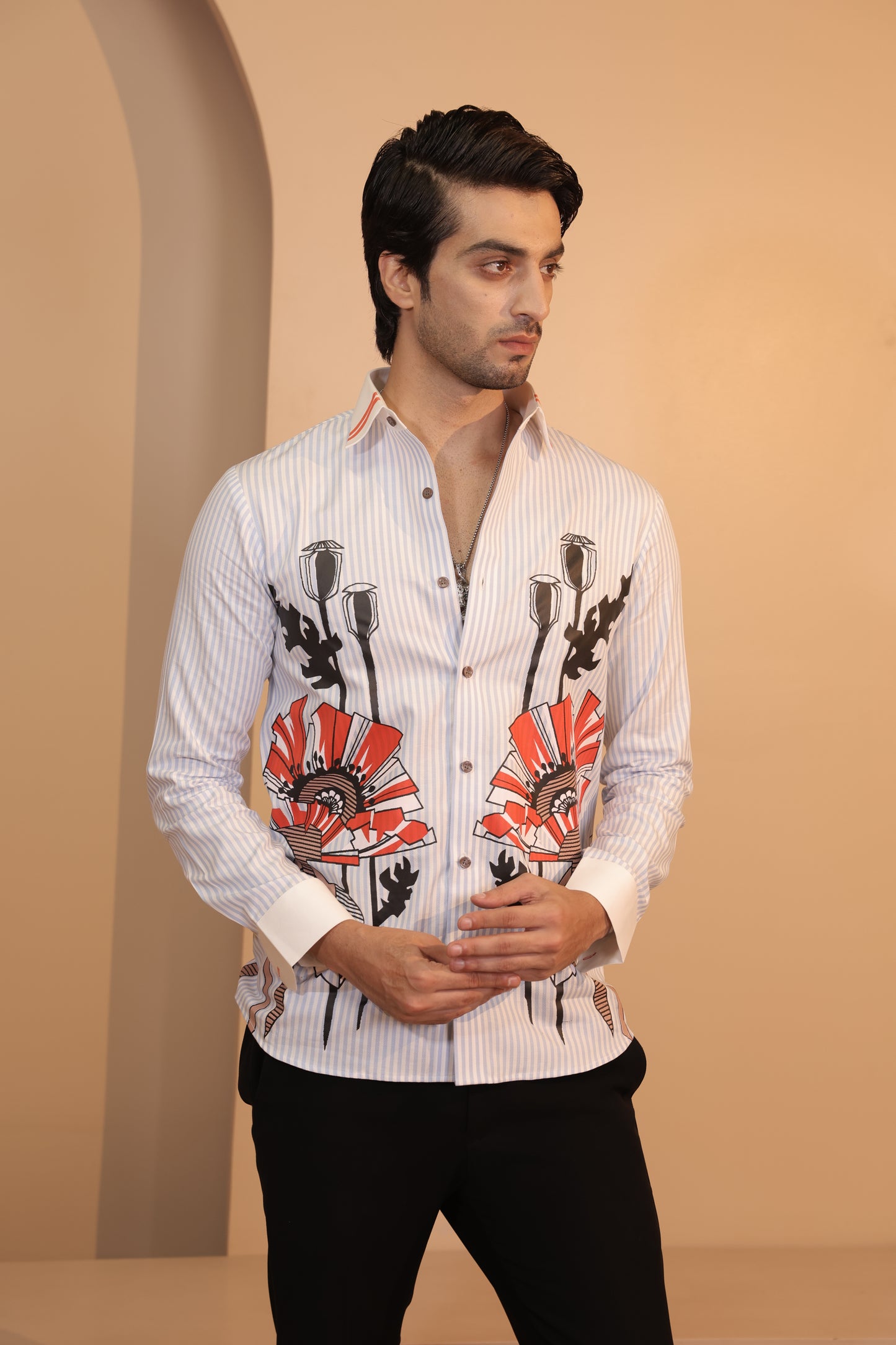 Tribal stripes shirt