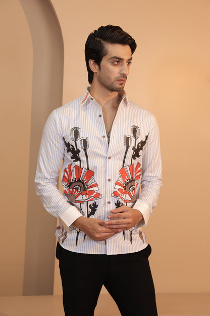 Tribal stripes shirt