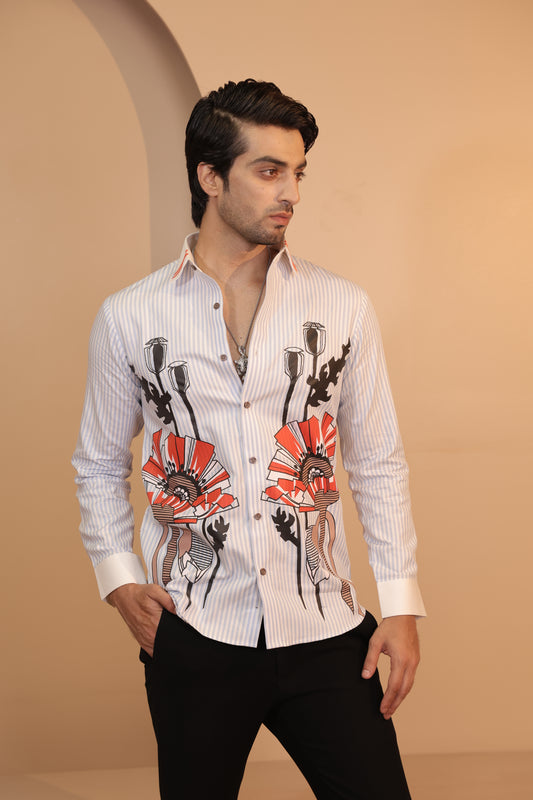 Tribal stripes shirt