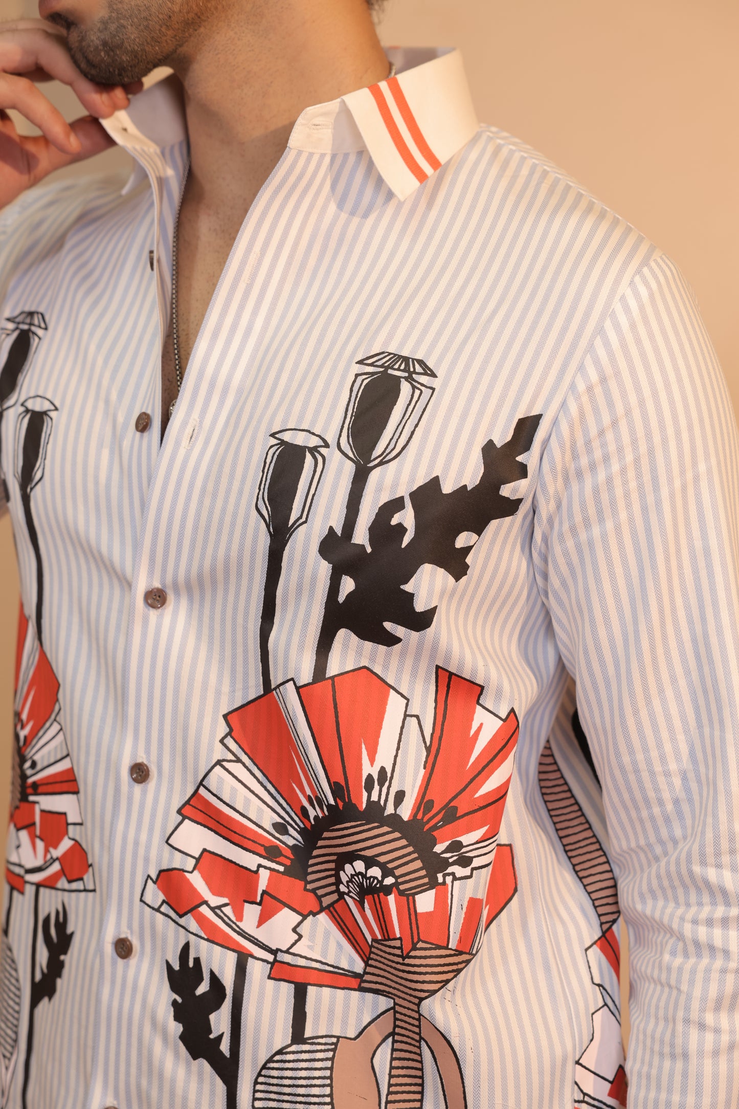 Tribal stripes shirt
