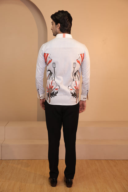 Tribal stripes shirt