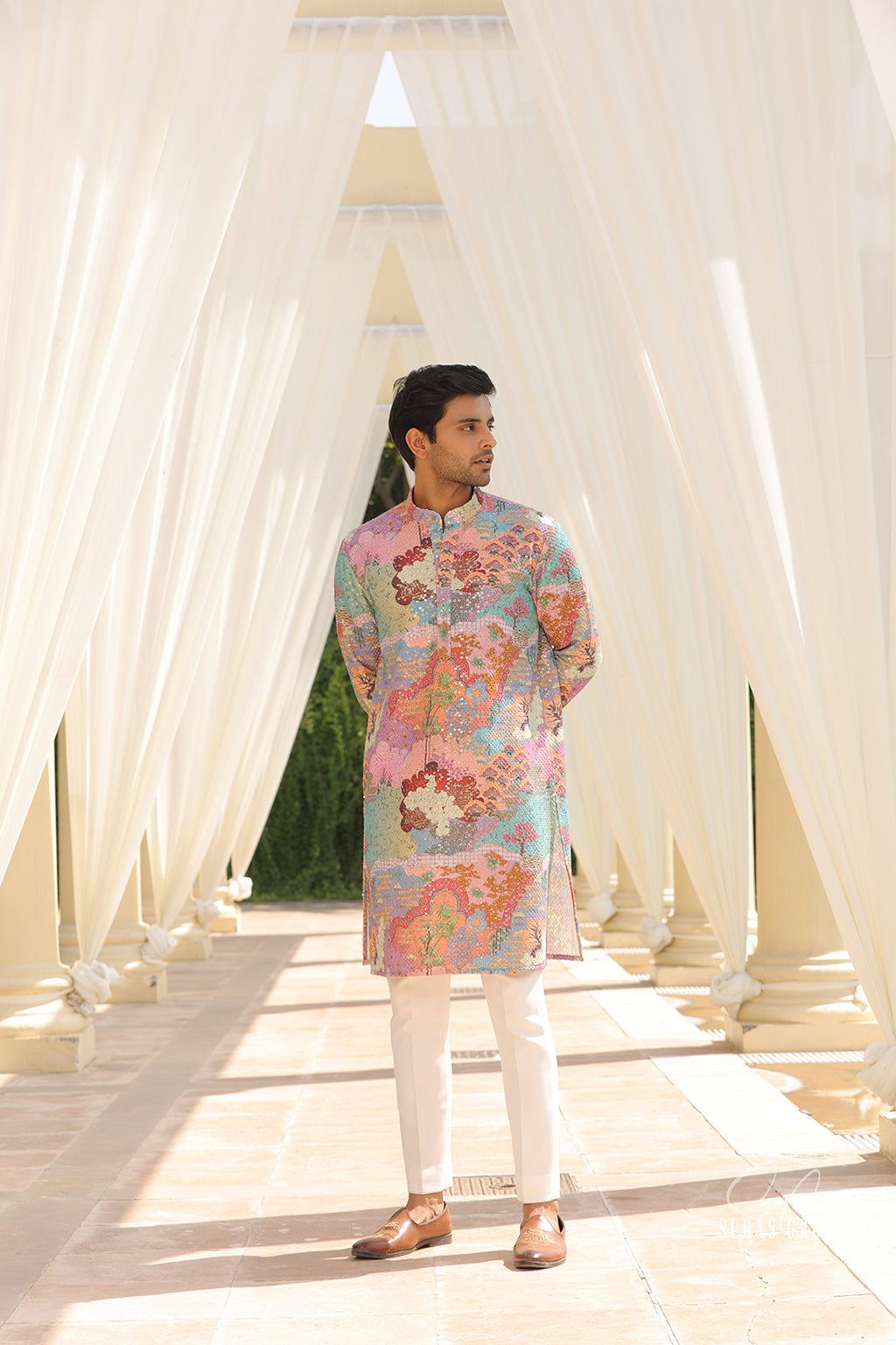 MULTI COLOURED KURTA SET