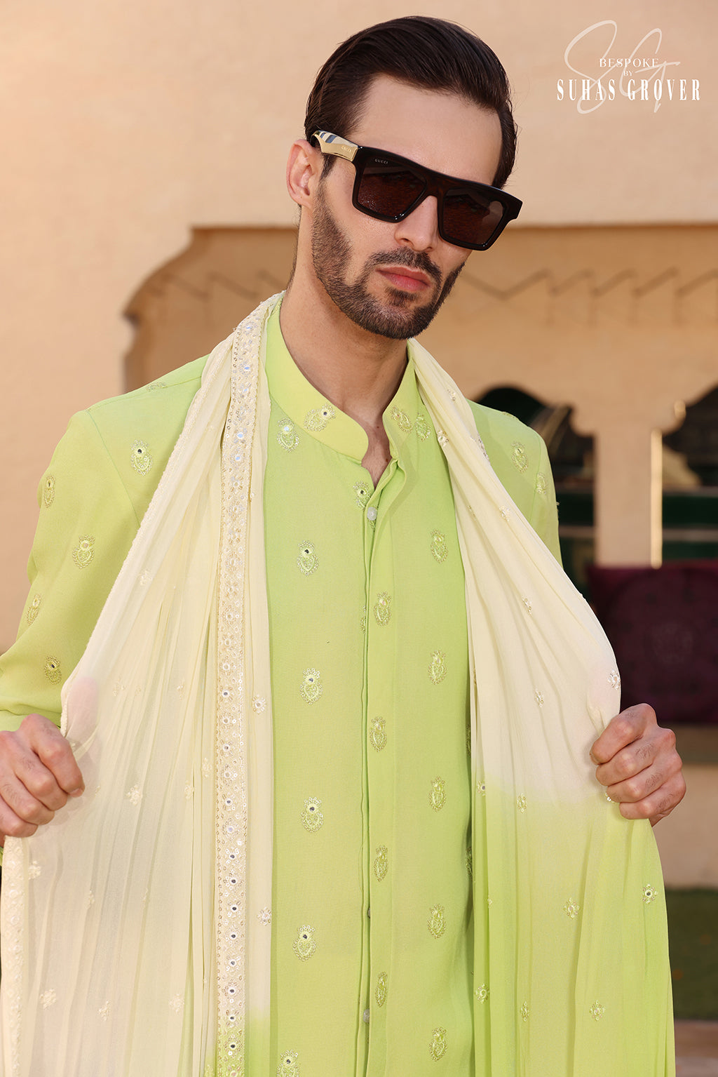 NEON GREEN KURTA SET