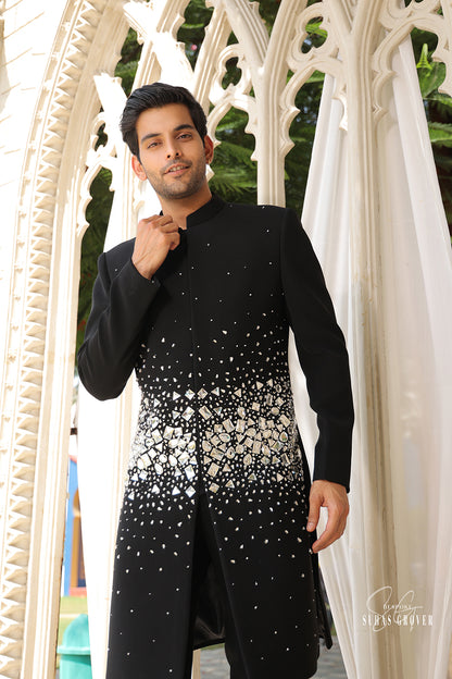 BLACK CRYSTAL INDOWESTERN SET