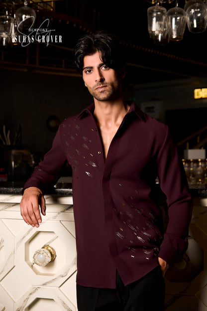 WINE CUT DANA SHIRT