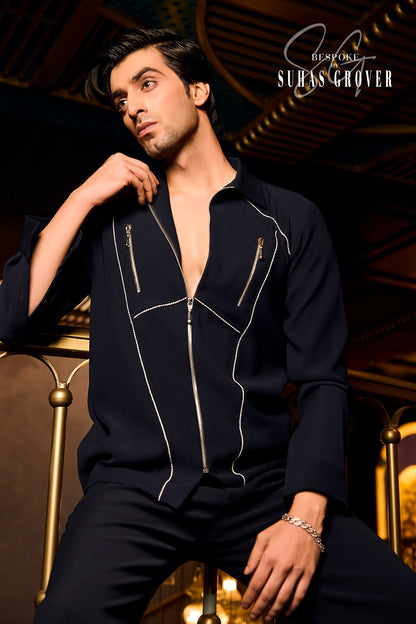 BLUE ZIPPER CORD SET