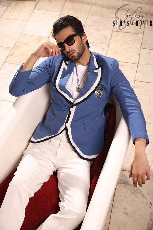 TEEL BLUE OWL BLAZER
