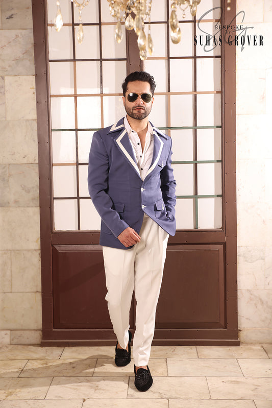 Teel grey casual blazer
