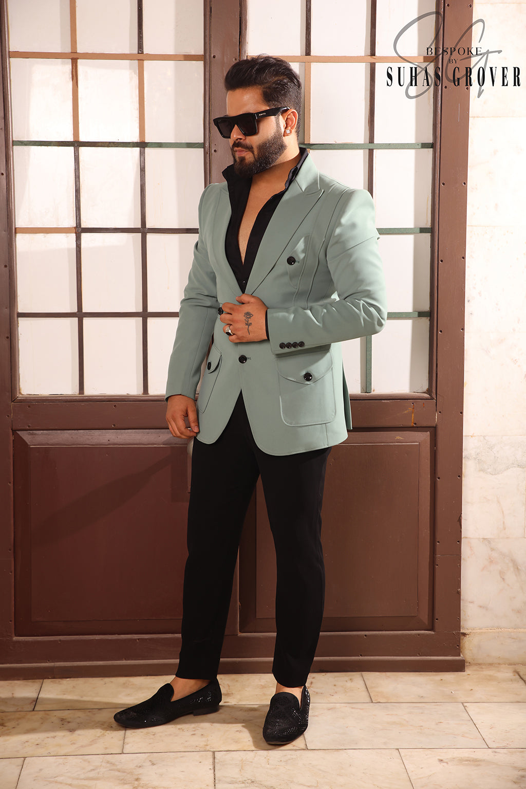 MINT GREEN BLAZER SET