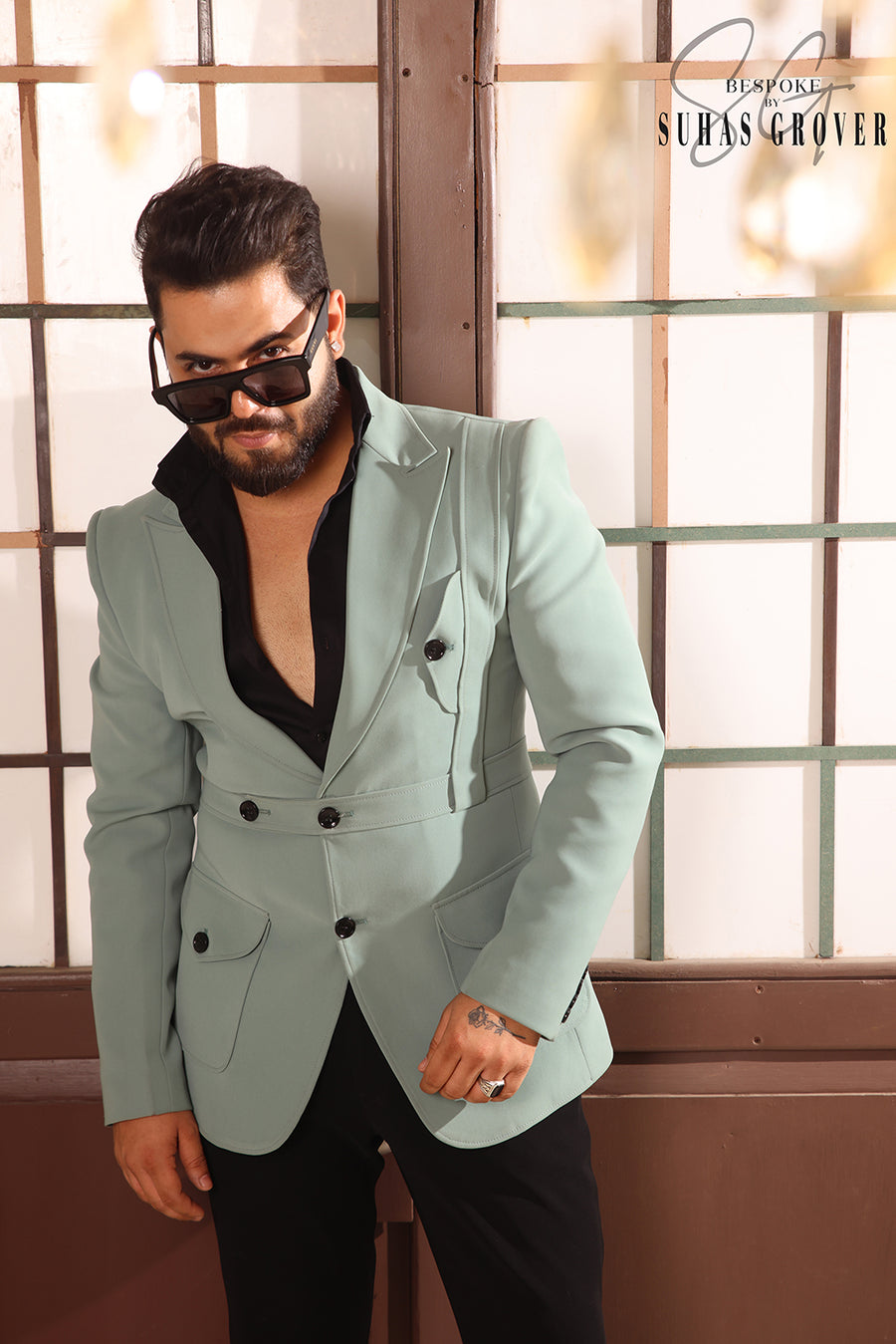 MINT GREEN BLAZER SET