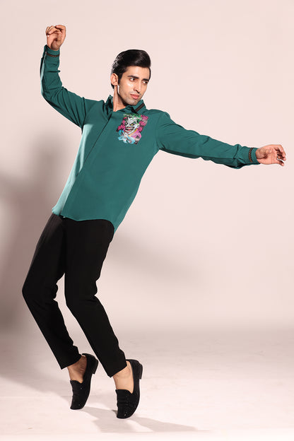 GREEN COTTON LYCRA