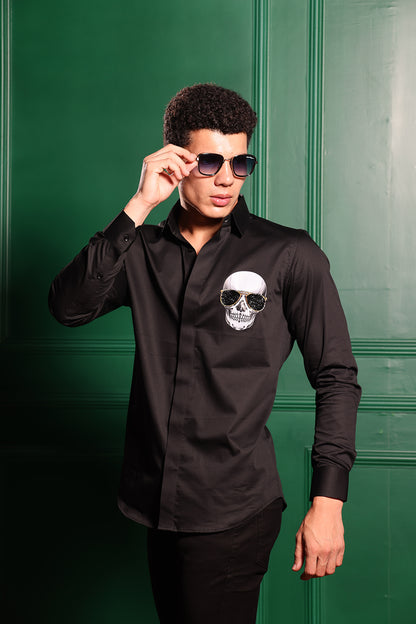 BLACK SKULL SHIRT