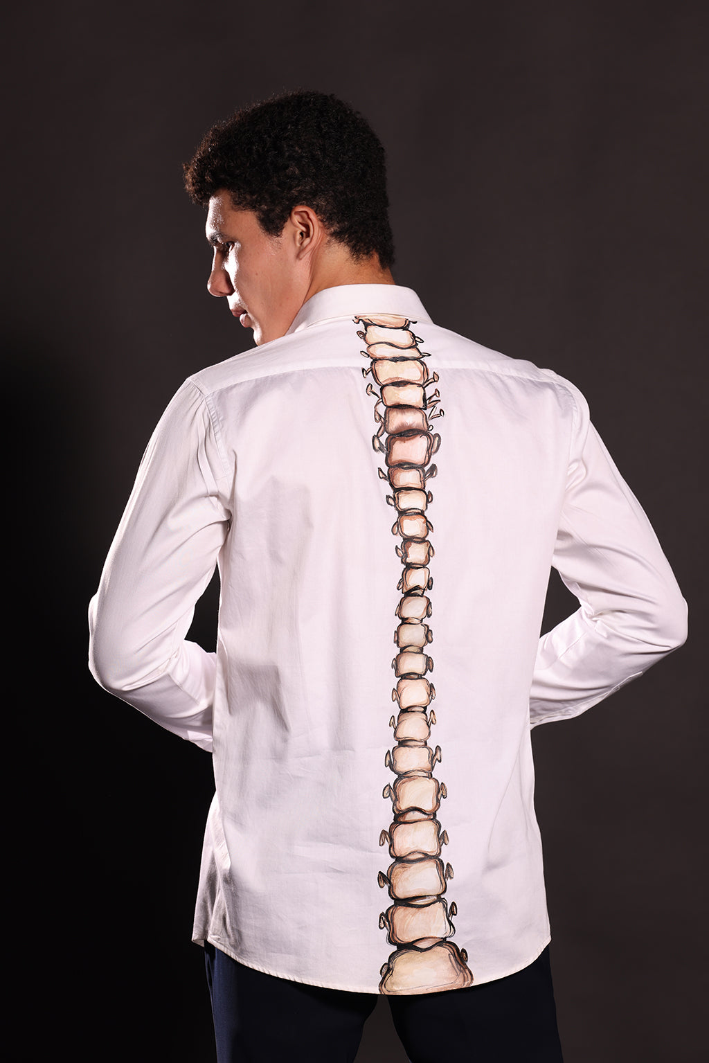 SKULL CAP HANDPAINTED SHIRT