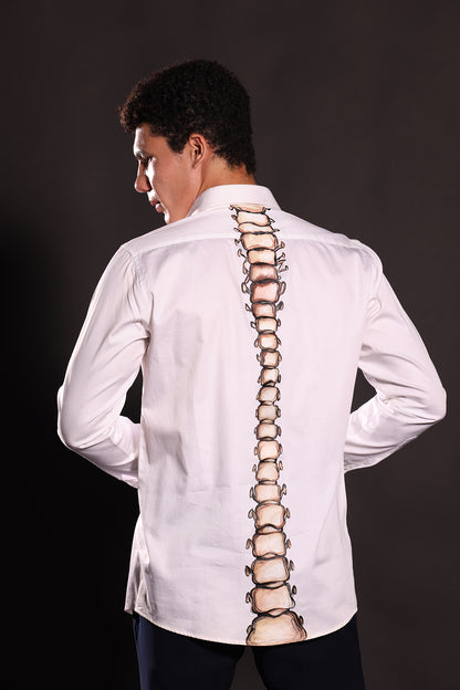 SKULL CAP HANDPAINTED SHIRT