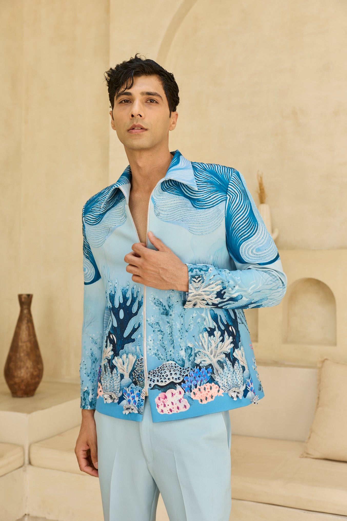 BLUE CARNIVAL JACKET SET