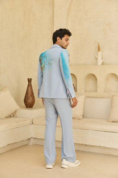 PASTEL BLUE JACKET SET