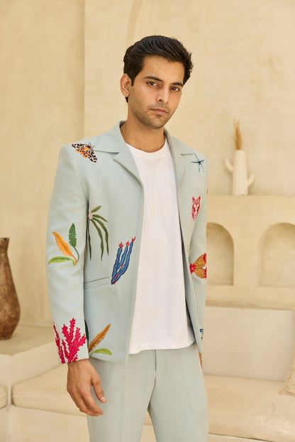 MINT GREEN JACKET SET