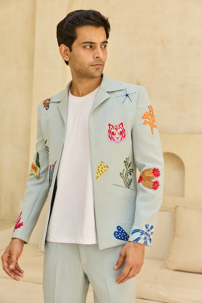MINT GREEN JACKET SET
