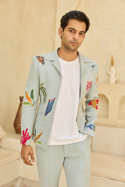 MINT GREEN JACKET SET