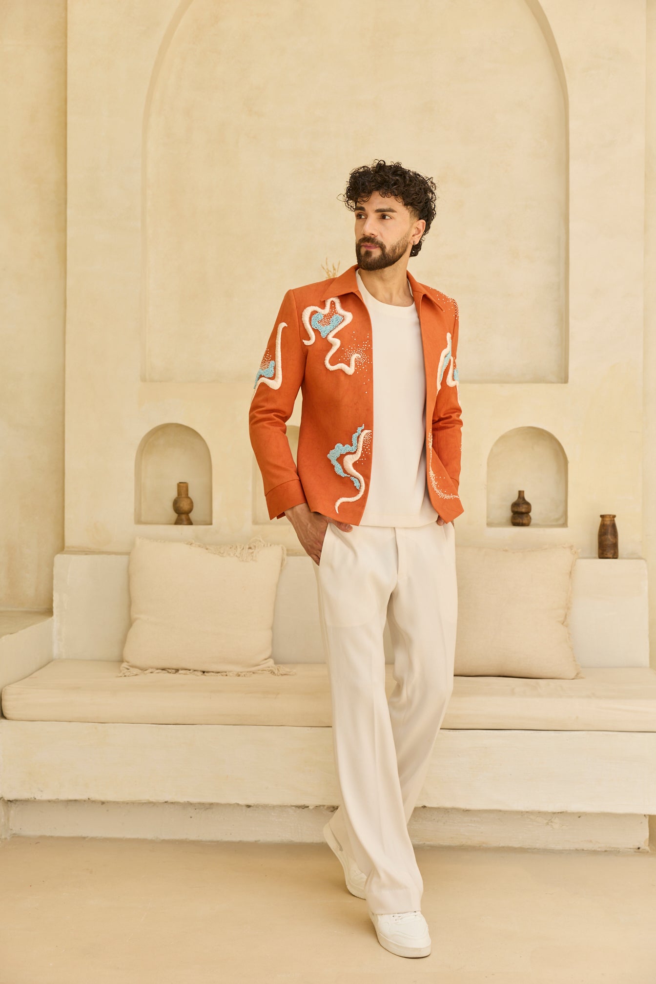 ORANGE JACKET SET