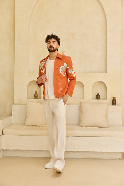 ORANGE JACKET SET
