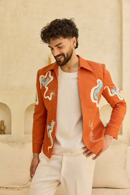ORANGE JACKET SET
