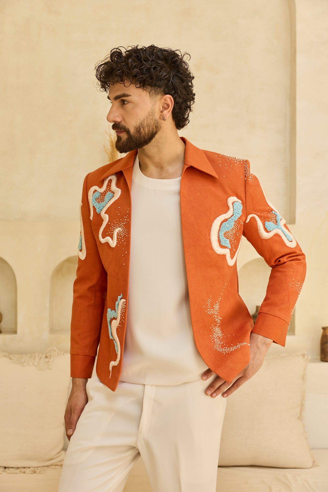 ORANGE JACKET SET