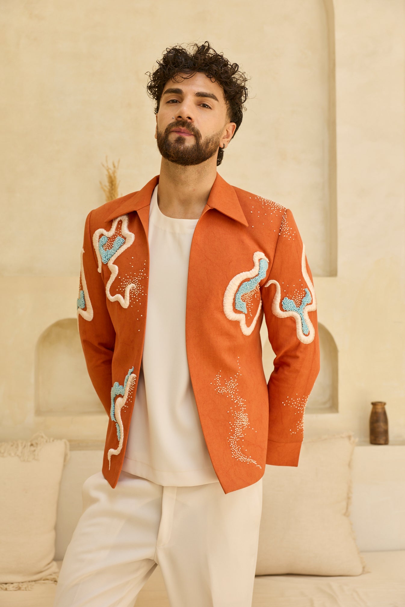 ORANGE JACKET SET