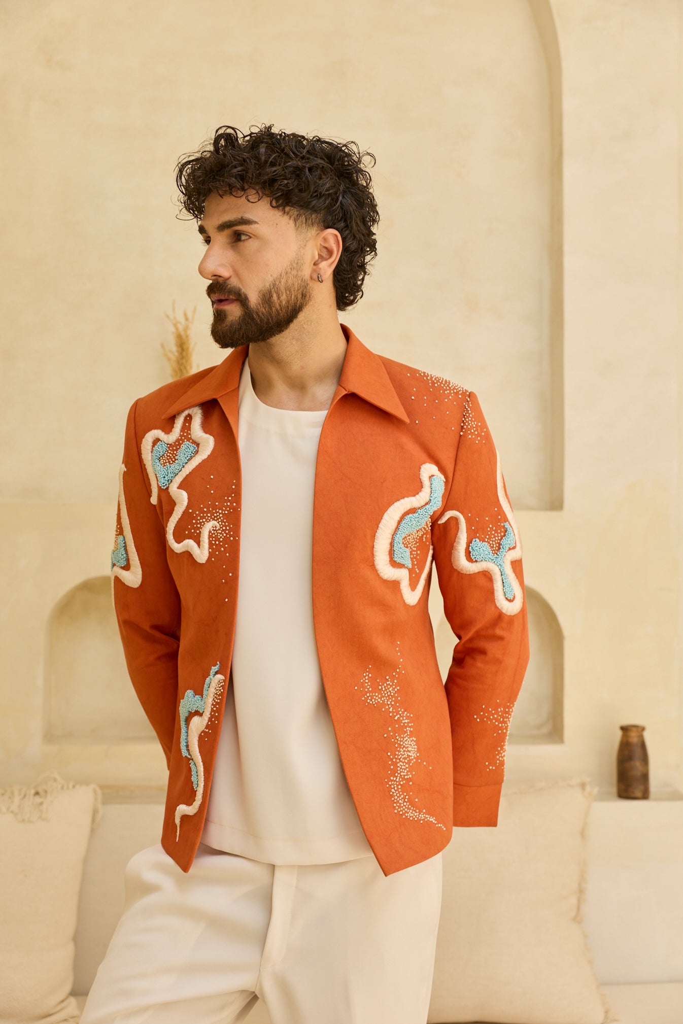 ORANGE JACKET SET