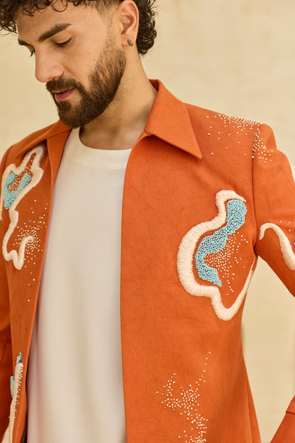 ORANGE JACKET SET